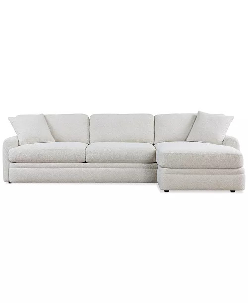 Brendy 2-Pc. Fabric Chaise Sectional, Exclusively at Macy's - Macy's | Macy's