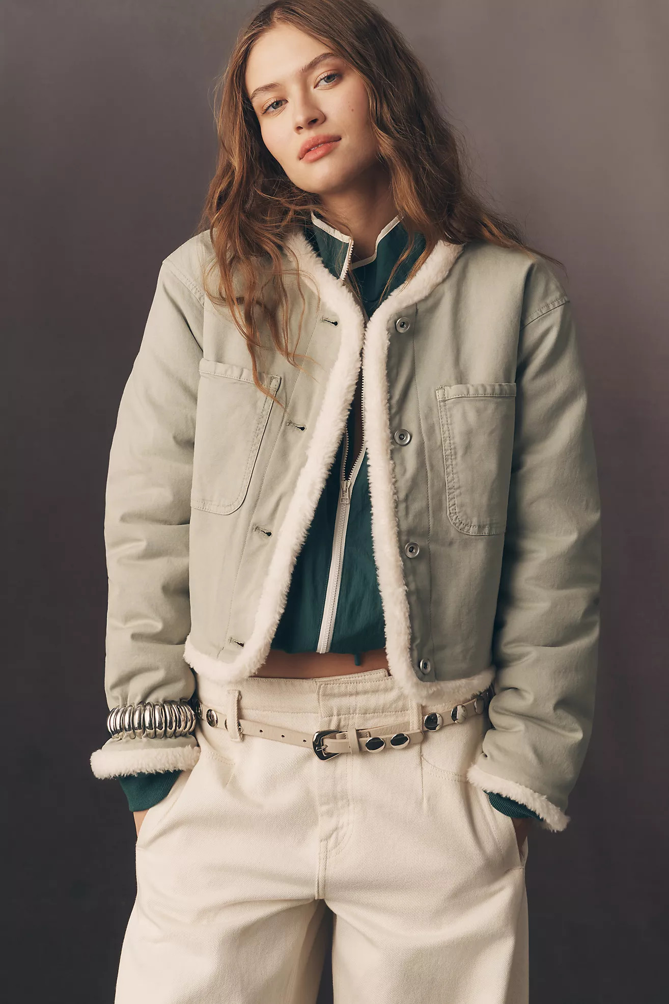 Pilcro Fleece-Lined Lady Jacket | Anthropologie (US)