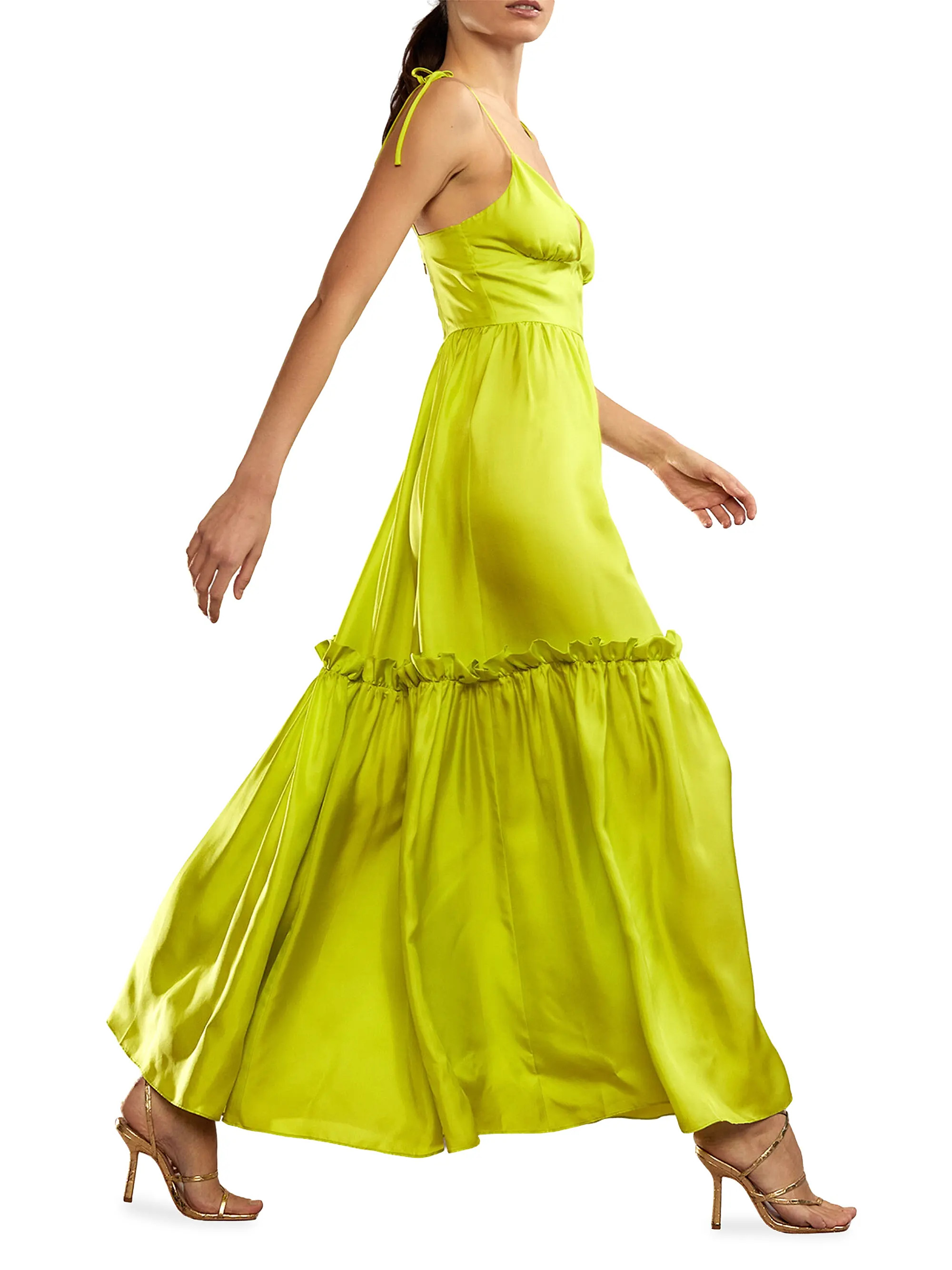 Silk Tiered Maxi Dress | Saks Fifth Avenue