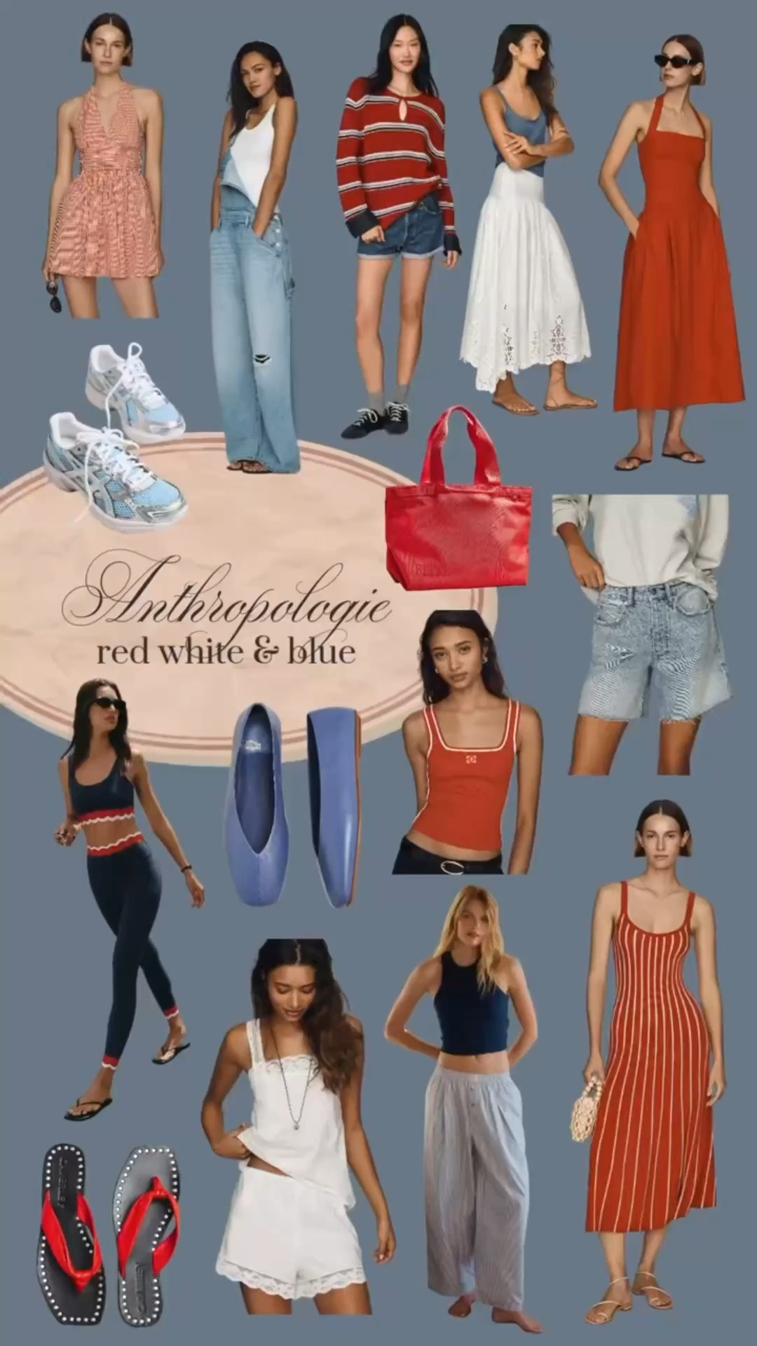 Red, white, and blue summer mode: activated ♥️🤍💙 @Anthropologie has a stunning curation of classic summer looks, relaxed sporty layers, and bold stripes that are perfect for long days by the water.

#LTKgrwm #LTKootd #LTKSeasonal