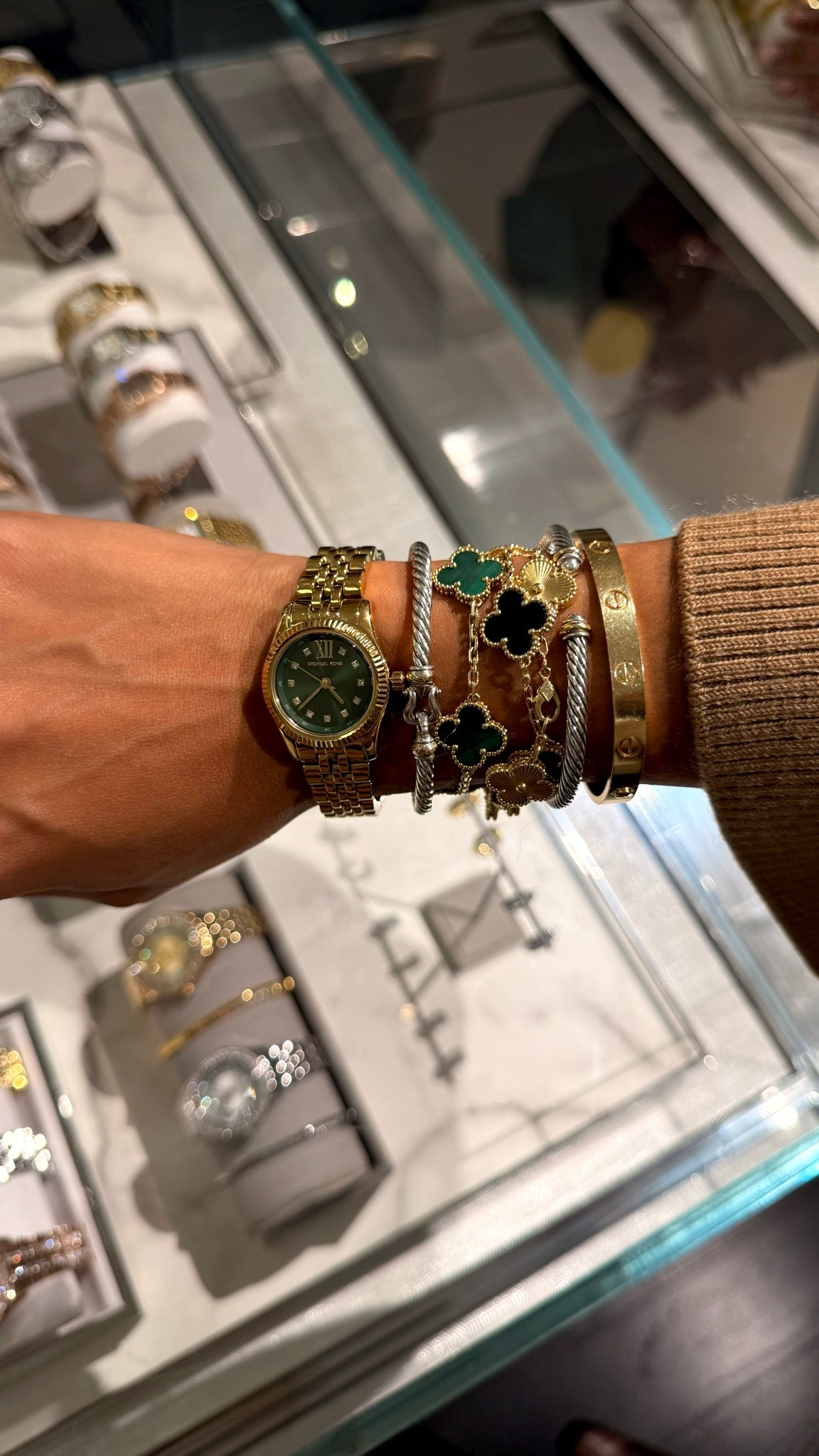 Today’s stack, featuring this gorgeous MK watch💚

#LTKdayinmylife #LTKgrwm #LTKselfcare