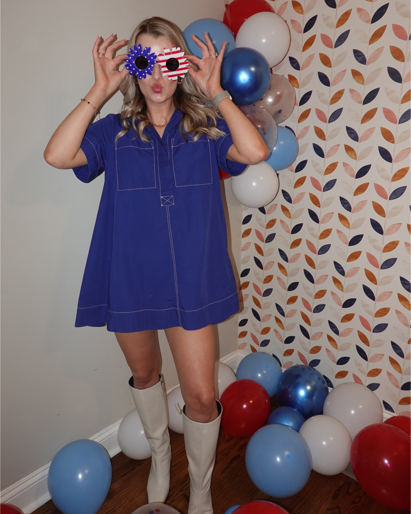 The CUTEST little blue dress. I wore this for a Red, White, and Blue bachelorette party. Perfect for summer or holiday weeks - Memorial Day or July 4th  

#LTKSummerEdit 

#LTKBeauty #LTKParties