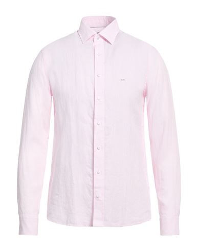 Michael Kors Mens Man Shirt Pink Size 15 Linen | YOOX (US)
