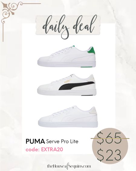 Puma sneakers NOW $23 with code EXTRA20 