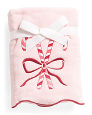 Set Of 2 Candy Cane Hand Towels | TJ Maxx