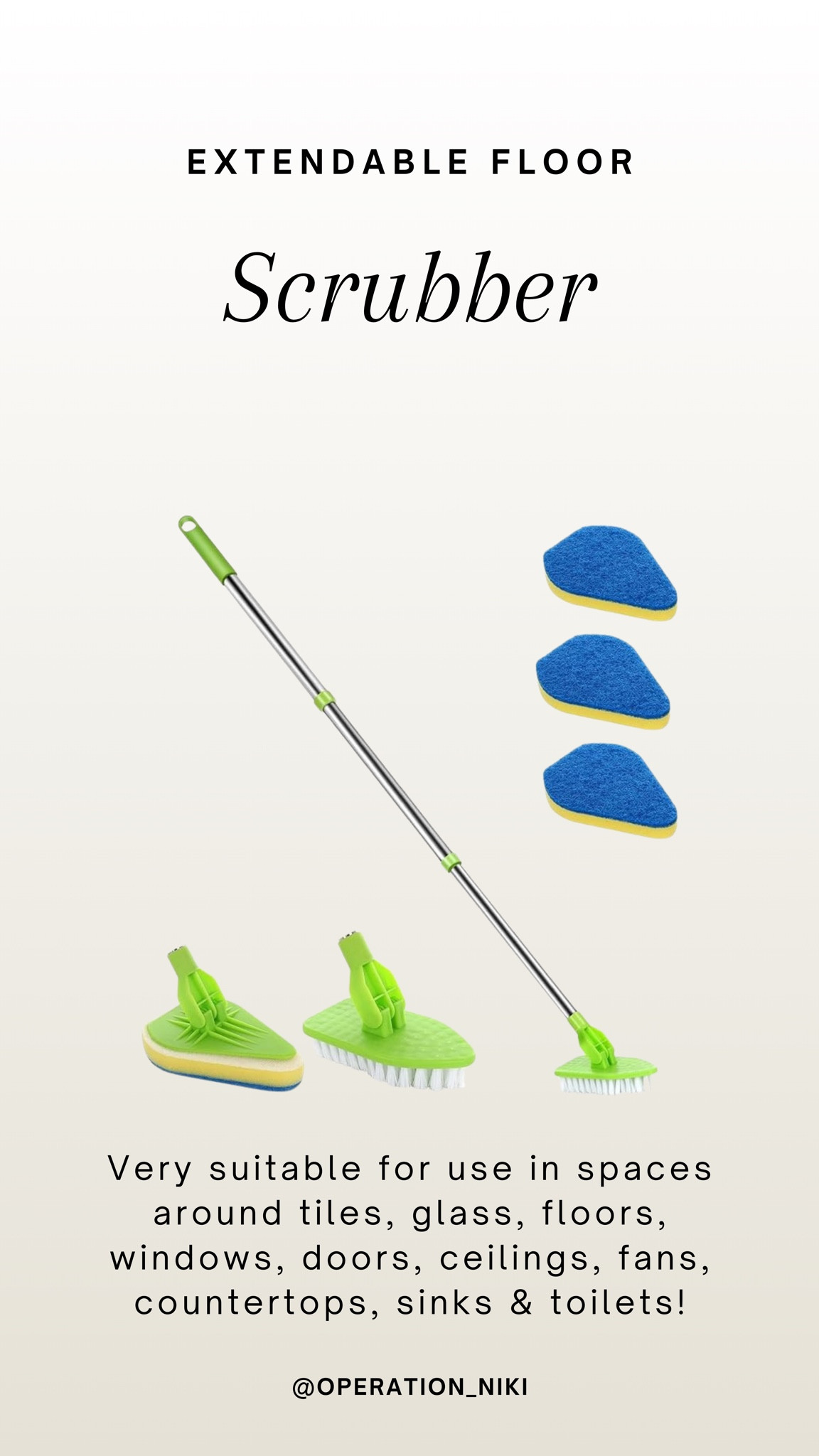 Who doesn’t love a good multipurpose cleaning tool? I actually take this on vacation with me to clean my hotel rooms a bit extra! Thanks to the extendable handle, I can pack it and still save space!

Follow for more @OPERATION_NIKI on IG, TikTok, & Facebook

sahm, mom essentials, packing, vacation must haves, packing tips, vacation inspo, travel outfit, traveling, carry on bags, perfume container, summer outfit, summer vacation, summer dress, wedding guest dress

#LTKTravel #LTKFindsUnder100 #LTKFindsUnder50