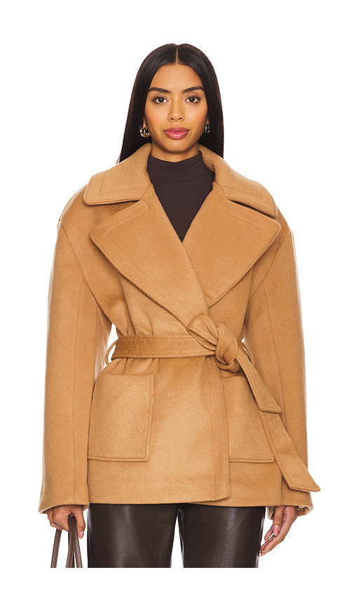 Camila Coelho Iris Coat in Camel. Size L | Revolve Clothing (Global)