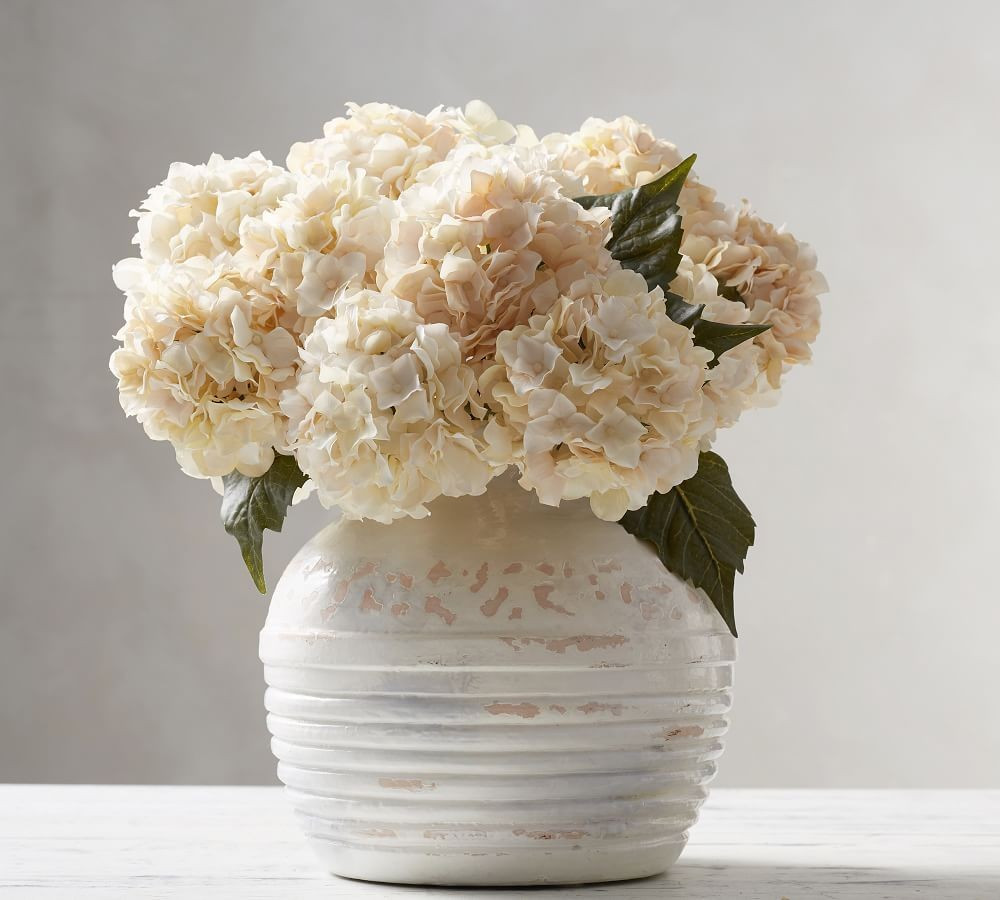 Lace Hydrangea Bundle - Ivory | Pottery Barn (US)