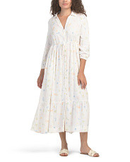 Organic Linen Blend Summer Day Maxi Dress | Casual Dresses  | Marshalls | Marshalls