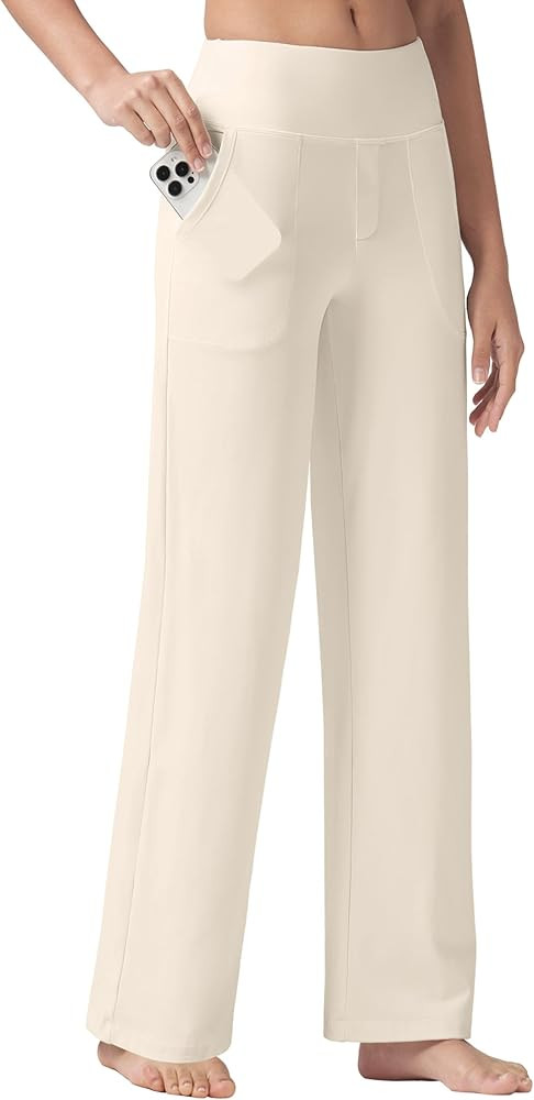 Willit Women's Yoga Pants Wide Leg Dress Work Pants Stretch Casual Pants Slacks with Pockets High... | Amazon (US)