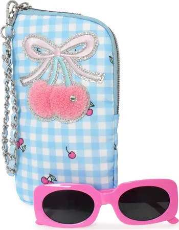 OMG Accessories Kids' Sunglasses with cherry Check Case | Nordstromrack | Nordstrom Rack