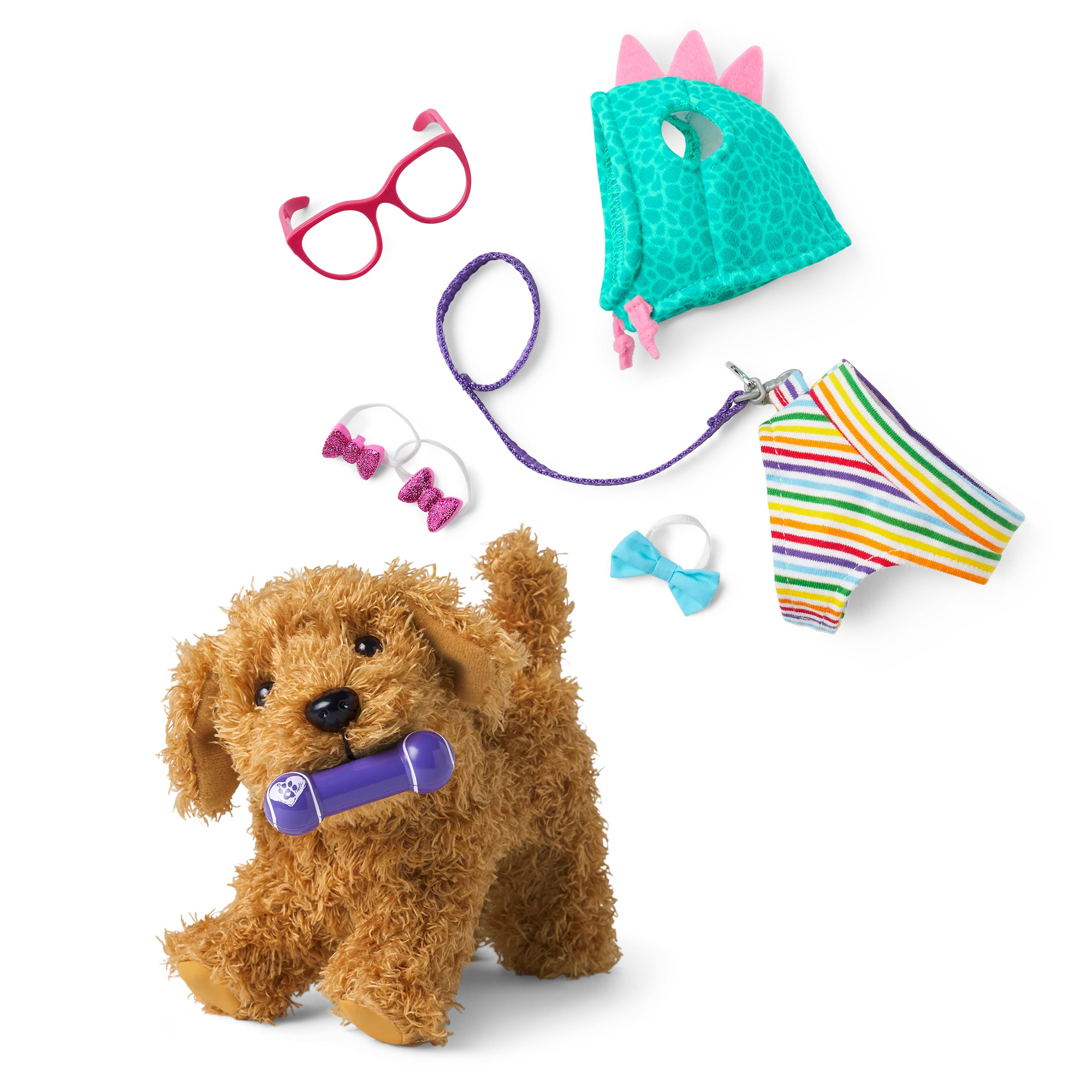 Daffodil Doodle™ Dog for 18-inch Dolls & Fancy Pet Fashion Accessories | American Girl