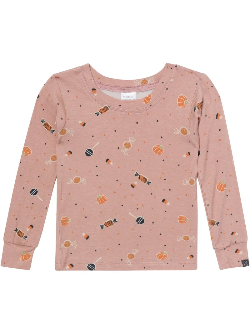 Modern Moments by Gerber Neutral Long Sleeve Halloween Pajama Set, 2-Piece, Sizes 12 Months - 5T | Walmart (US)