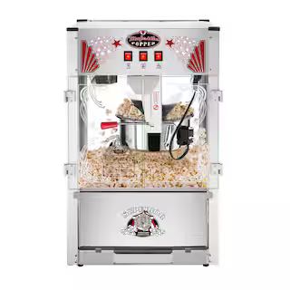 Superior Popcorn Company Commercial 16 oz. Majestic Silver Countertop Popcorn Machine HW0300818 -... | The Home Depot