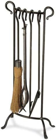 Pilgrim Home & Hearth 18012 Bowed Fireplace Tool Set, 31" H/16 lb., Vintage Iron | Amazon (US)