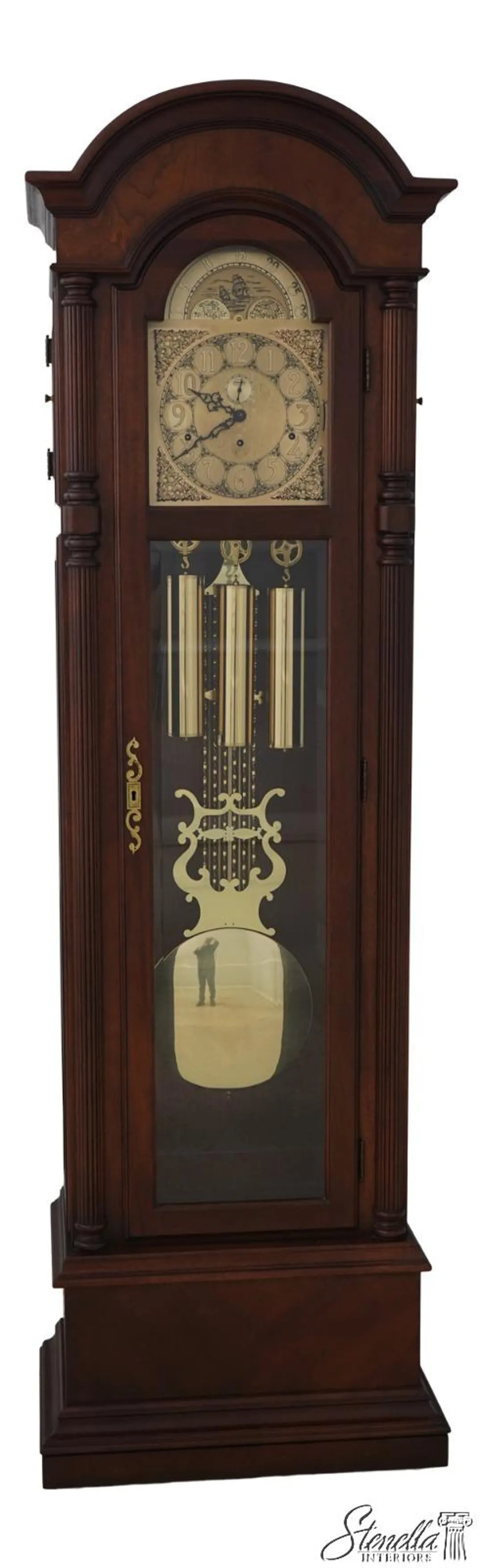 F67247: ETHAN ALLEN Mahogany Tall Case Grandfather Clock - Etsy | Etsy (US)