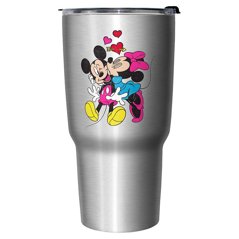 Mickey & Minnie Valentines Stainless Steel Travel Mug, Grey | Kohl's