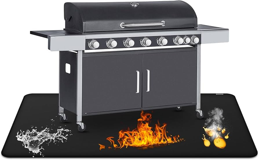 40 x 60inch Under Grill Mat for Outdoor Grill, Double-Sided Fireproof Grill Pad,Perfect for Outdo... | Amazon (US)