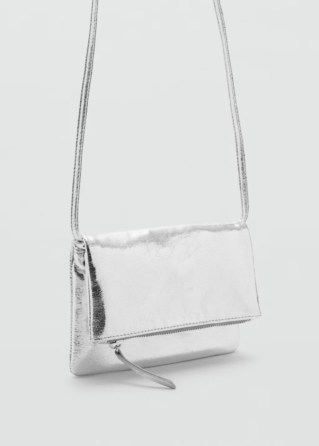Metallic-effect bag silver - Kids - One size - MANGO KIDS | Mango (US/MX/AU)