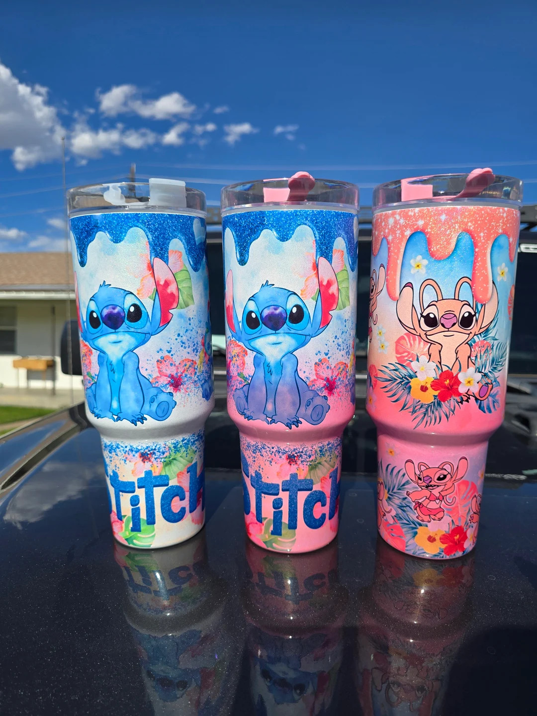 Cartoon 40oz Tumbler - Shimmer Glitter Cup Mug, Birthday Gift for Her & Kids, Fun Gift Idea, Uniq... | Etsy (US)
