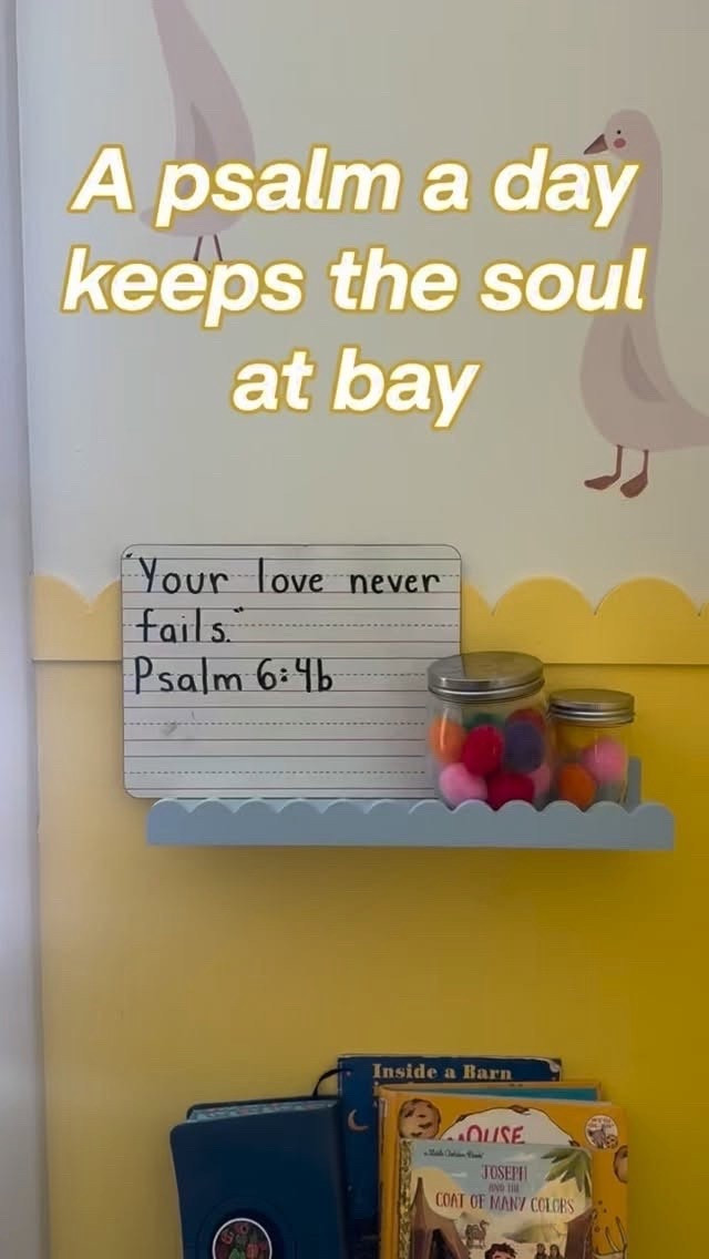 I read a psalm a day, so why not have my children read a psalm a day too? It’s an easy transition from our morning into homeschool and gives us a beautiful way to see and understand the Lord’s character first thing in the day ❤️

Steal this idea for your home!

We follow the Psalms in chronological order, and I pick a small section for them to write and draw about. Even our 3-year-old joins in!



#LTKSeasonal #LTKHome