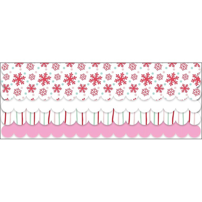 Pink, White, and Patterned Scalloped Edge Tissue Paper, 50 Count, by Holiday Time | Walmart (US)