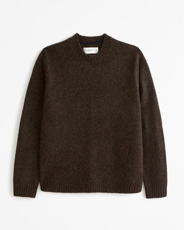 Men's Marled Crew Sweater | Men's Office Approved | Abercrombie.com | Abercrombie & Fitch (US)