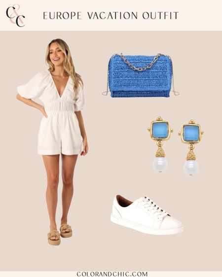Europe vacation outfit that is perfect for all around Europe with white linen blend romper paired with leather sneakers and accessories for a chic summer look! 

#LTKSeasonal #LTKStyleTip #LTKTravel