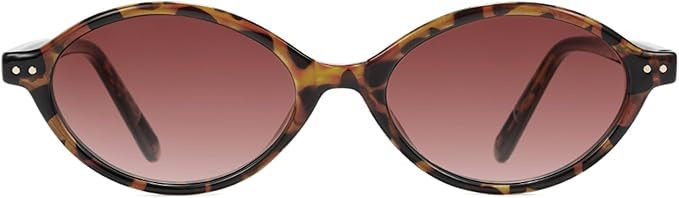 TIJN Olisa Retro Oval Sunglasses for Women Men,Polarized UV Protection Shades,Stylish Frame Sun G... | Amazon (US)
