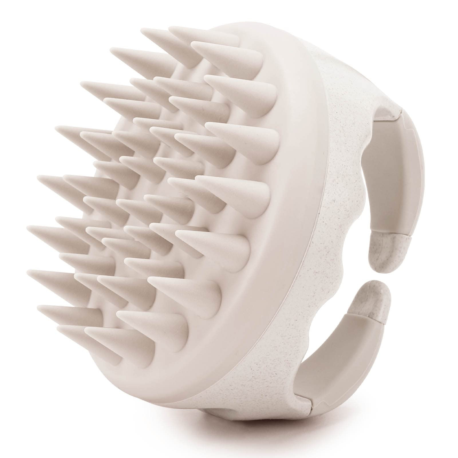 Hair Scalp Massager Shampoo Brush Hair Scrubber Scalp Shampoo Brushes Hair Washing Brush Silicone Scalp Exfoliator for Dandruff Removal- Beige | Amazon (US)