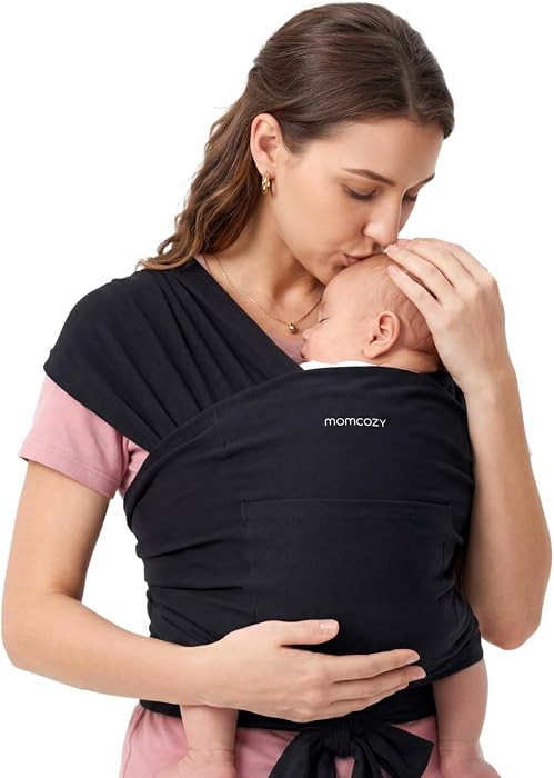 Momcozy Baby Wrap Carrier, Easy-On 2-Piece Design, Newborn to 33 lb | Amazon (US)