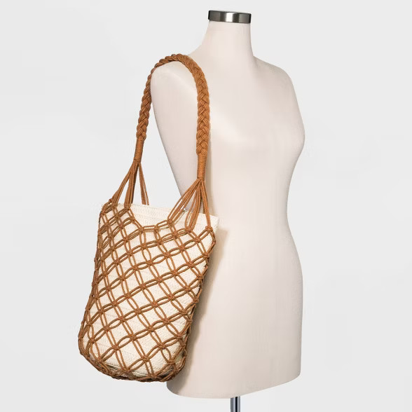 Macrame Shoulder Handbag - Universal Thread™ | Target