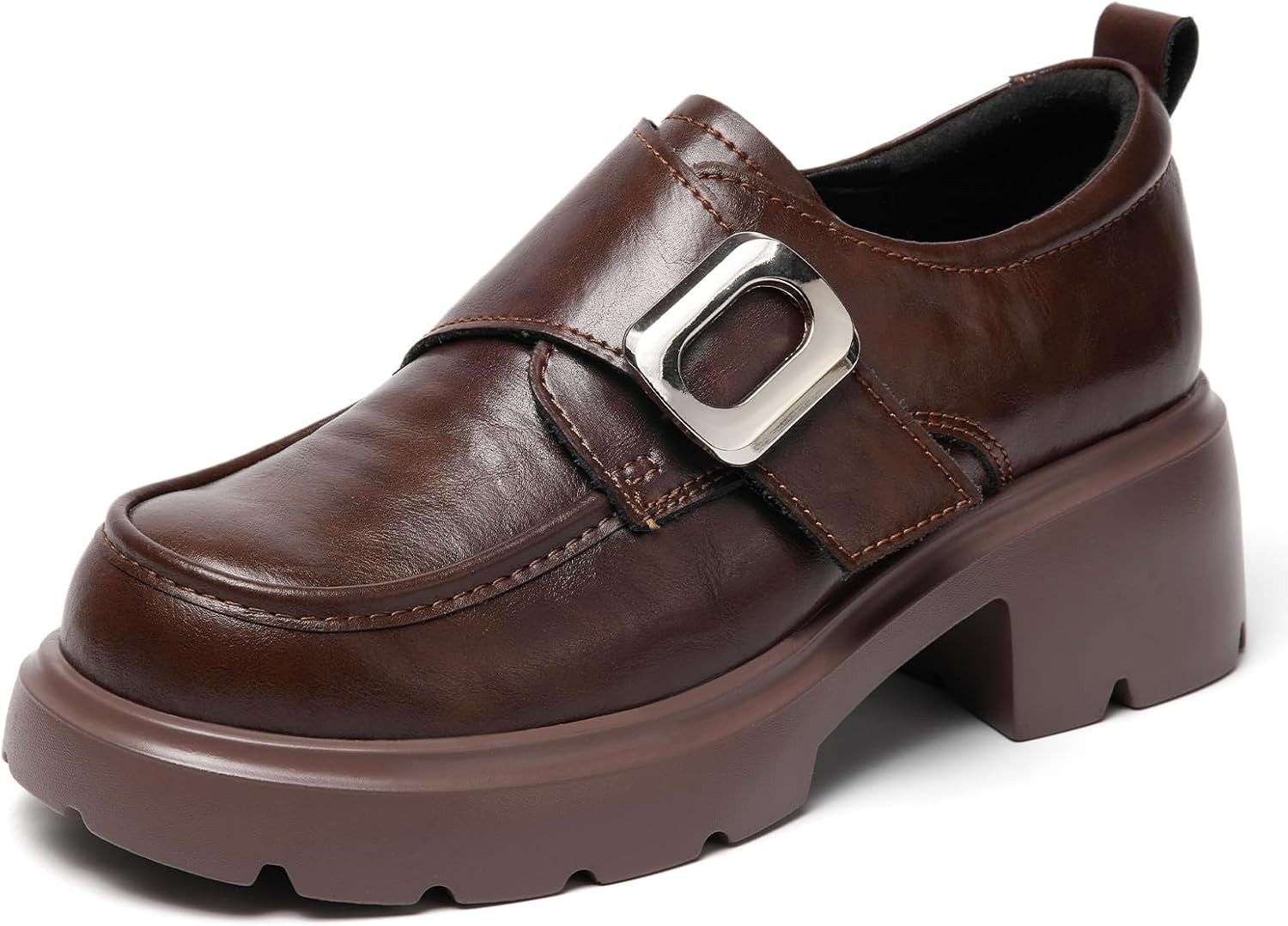 Women's Platform Chunky Loafers Dressy Business Casual Shoes | Amazon (US)