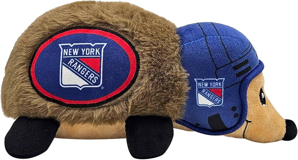 NHL New York Rangers Plush Hedgehog Toy for Dogs & Cats, Cool Soft Pet Toy for Fun and Interactiv... | Amazon (UK)