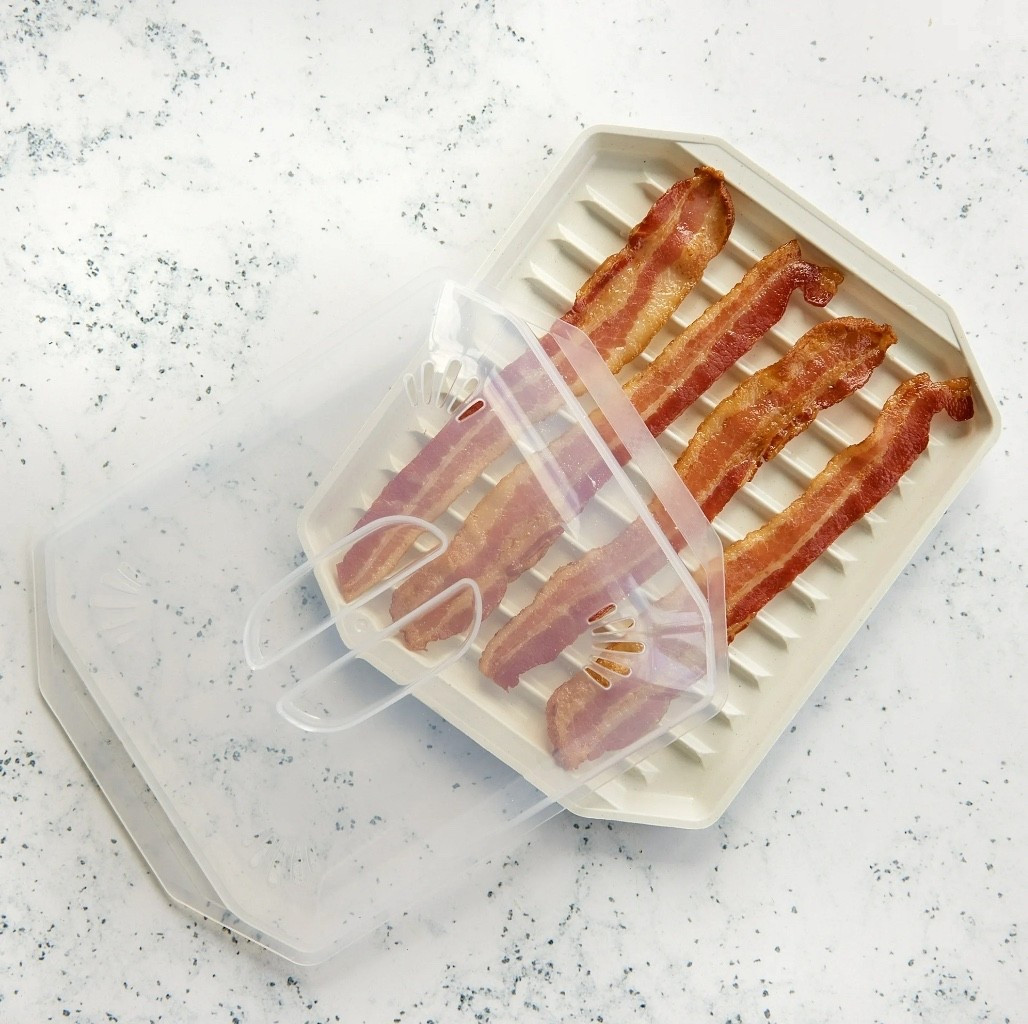 Our favorite microwave bacon cooker! 
Perfectly crispy bacon, every time. 🥓 
….and it’s less than $10! 

#LTKfoodie #LTKHome