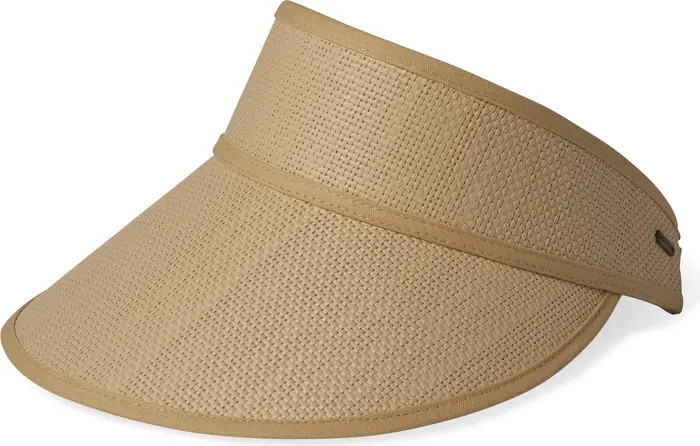 Brixton Newport Straw Visor | Nordstrom | Nordstrom