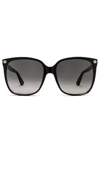 Light Acetate Cat Eye Sunglasses in Black | Revolve Clothing (Global)