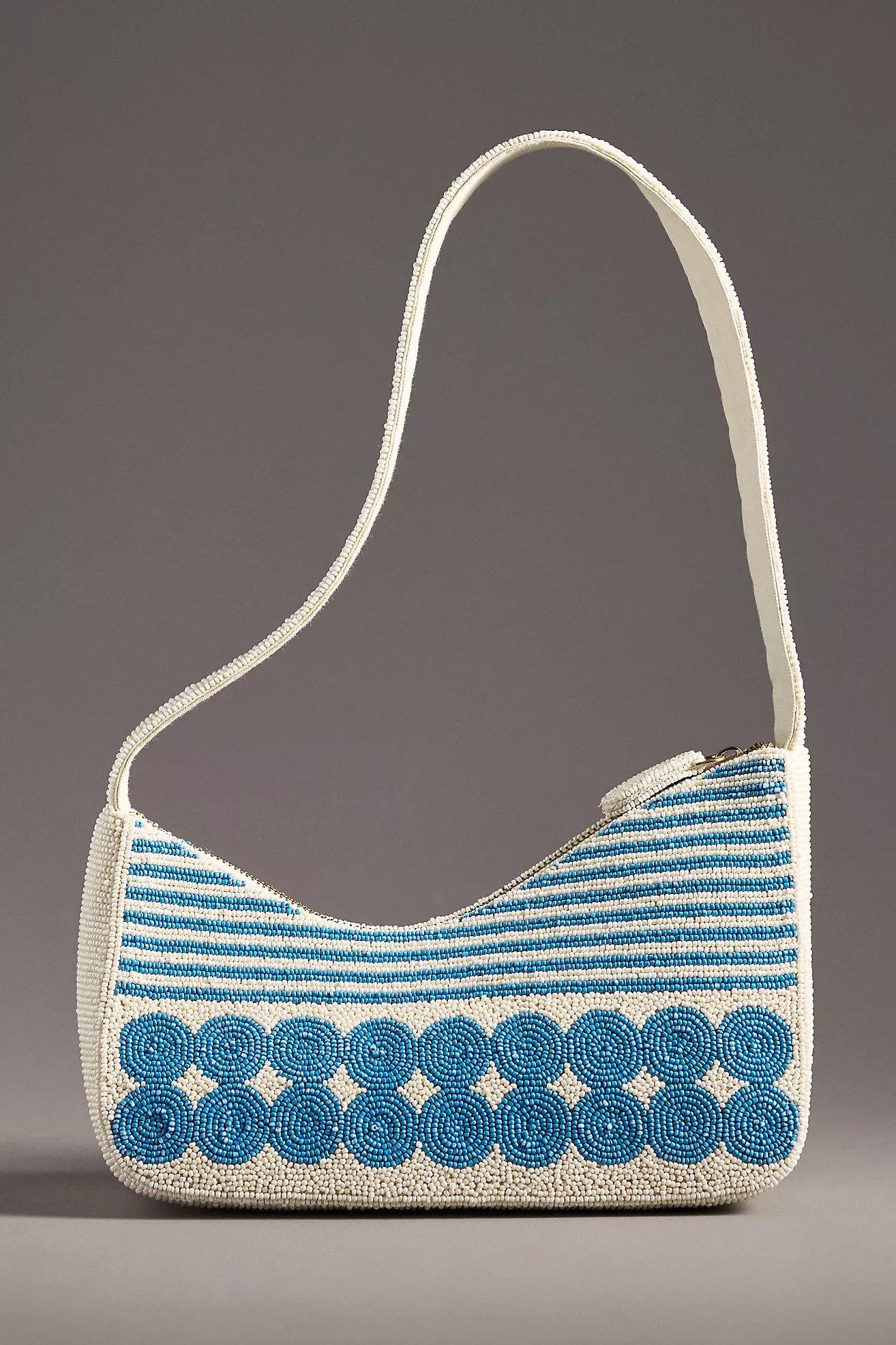Asymmetric Beaded Shoulder Bag | Anthropologie (US)