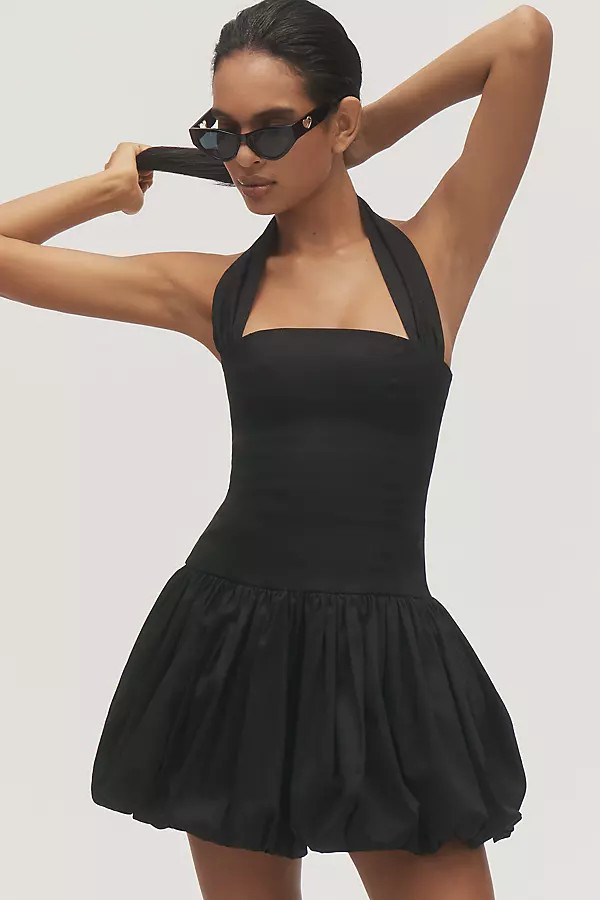 Halter Bubble Mini Dress | Anthropologie (US)