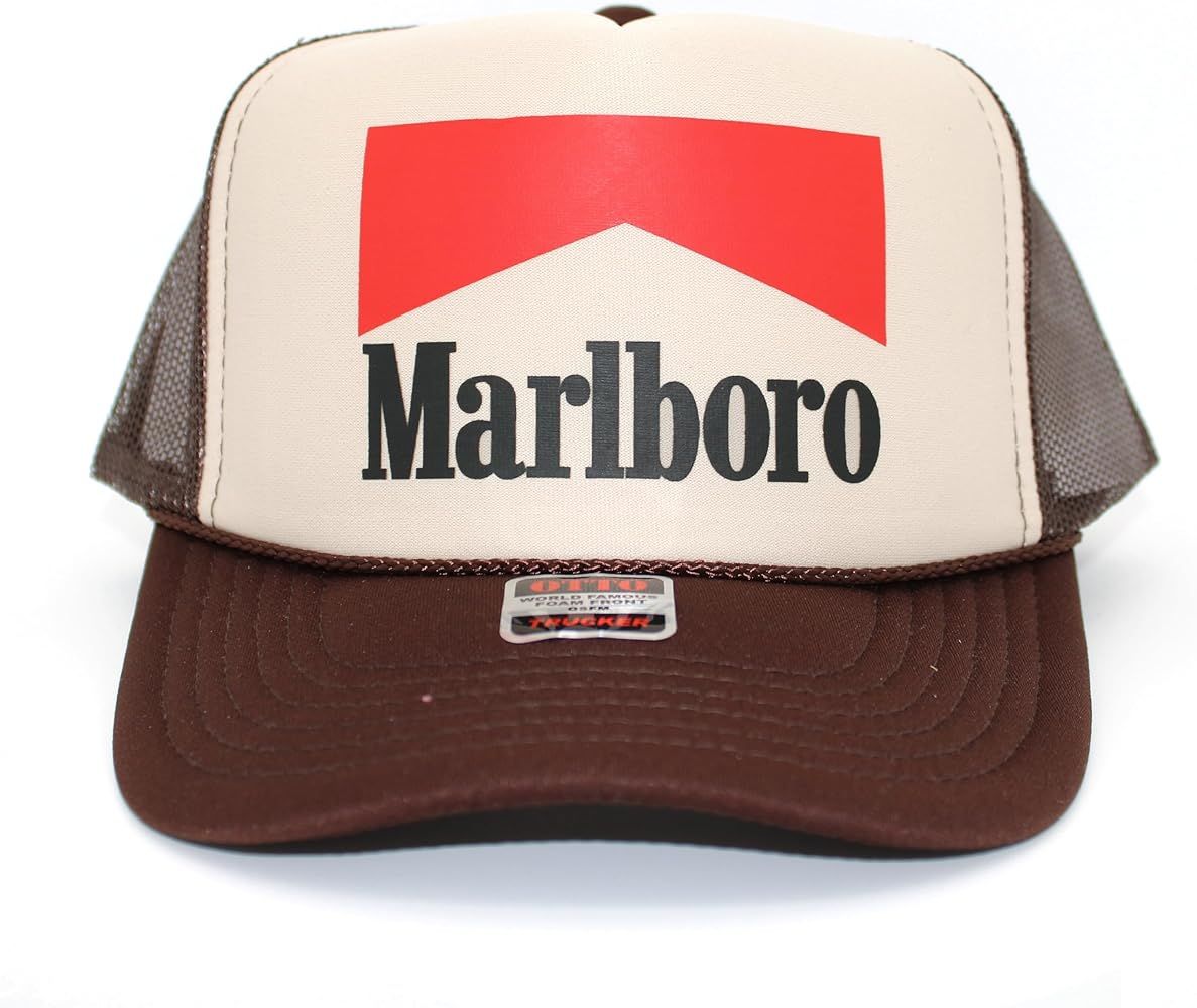 Marl Boro Cigarettes Original Trucker Hat - Vintage Beer Country Racing Graphic Snapback Cap for ... | Amazon (US)