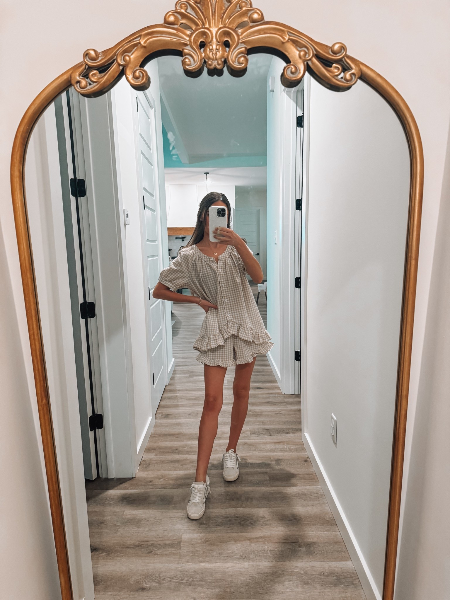 this set I got last minute for the pumpkin patch was such a win and is so cute! I’ll definitely continue to wear these shorts as like boxer shorts with tees, etc #falloutfit #ootd #set #fallfashion 

#LTKFindsUnder50 #LTKStyleTip