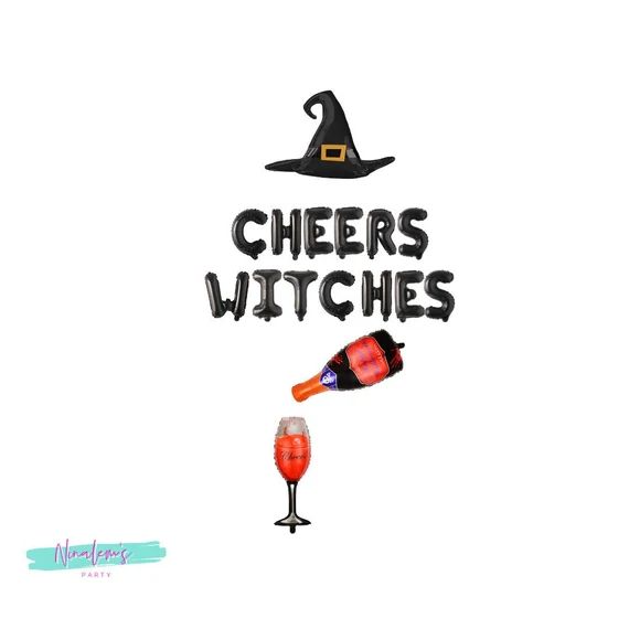 Halloween Bachelorette Decorations Cheers Witches Sign - Etsy | Etsy (US)