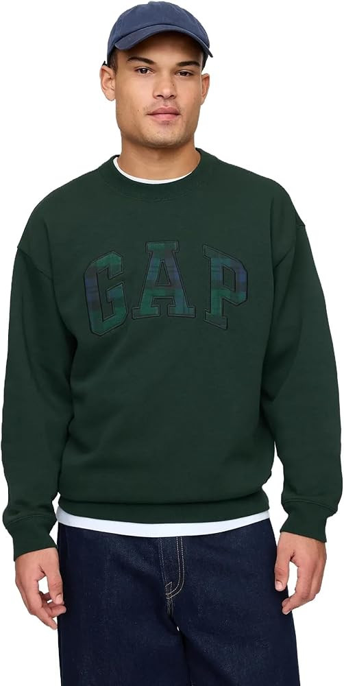 GAP Men's Heritage Logo Crewneck Sweatshirt | Amazon (US)