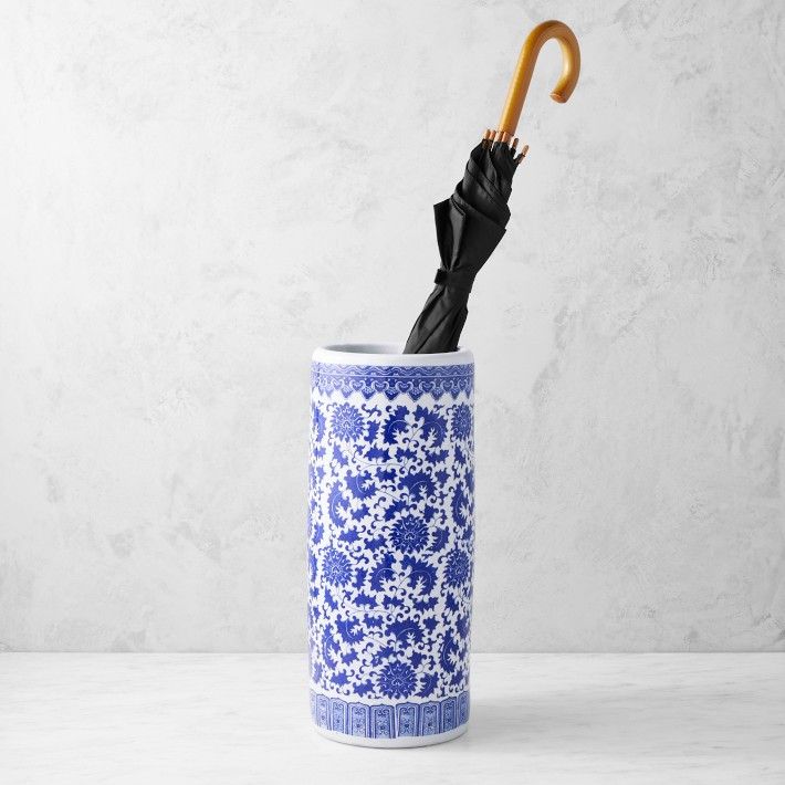 Ginger Jar Umbrella Holder, Floral Vines | Williams-Sonoma