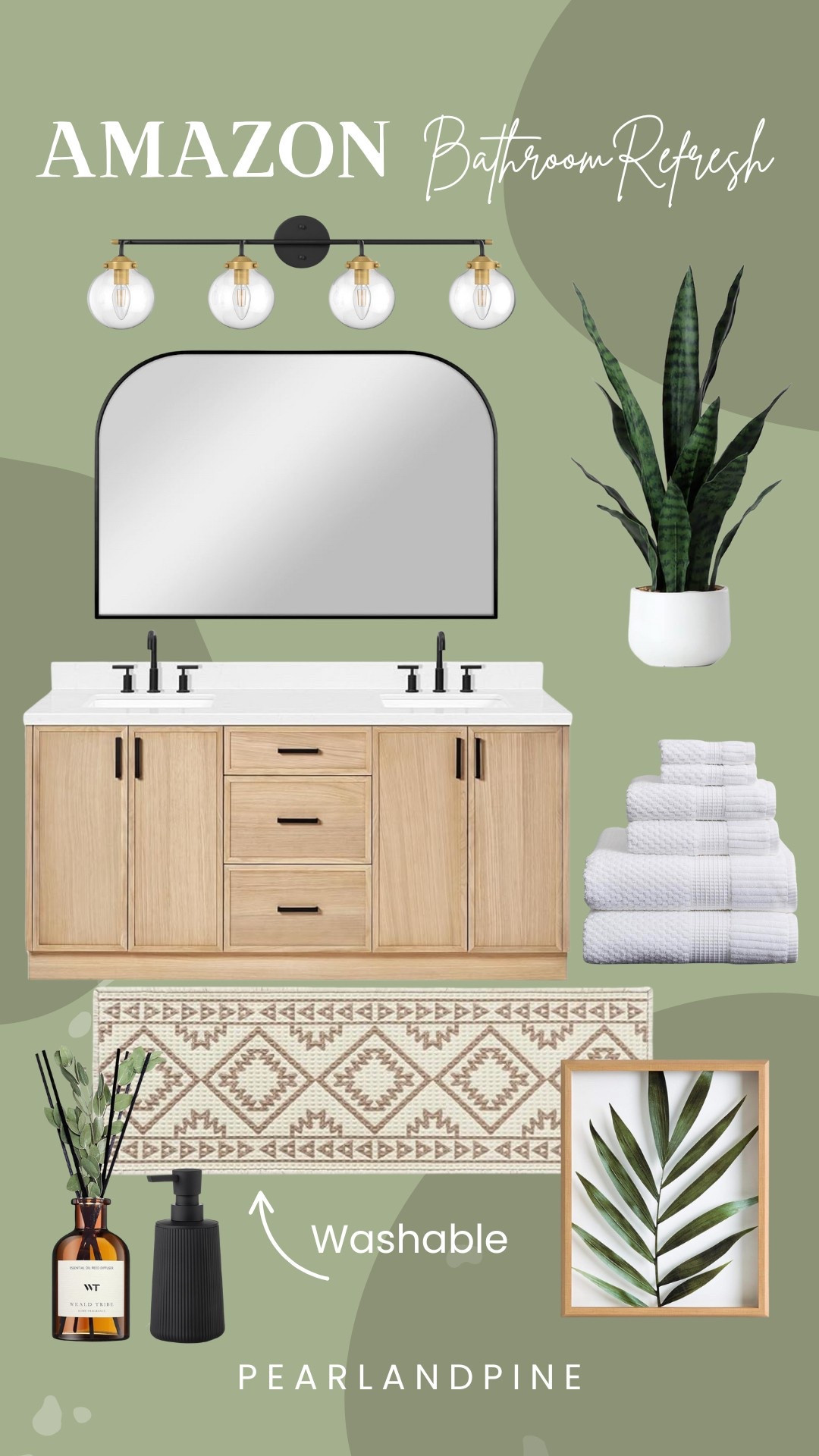 Bathroom refresh on a budget!

#LTKStyleTip #LTKHome #LTKSummerEdit