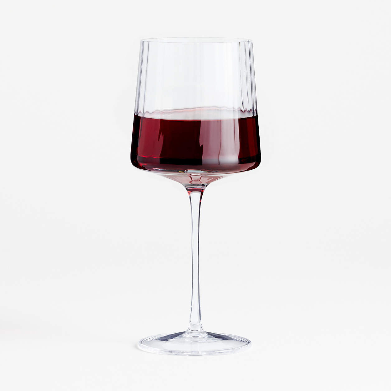 Ezra 12.85-Oz. Optic Red Wine Glass + Reviews | Crate & Barrel | Crate & Barrel