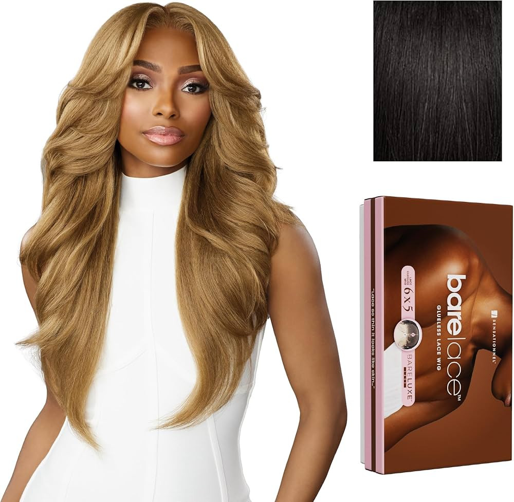 Sensationnel Bare Lace 6X5 Lacewig - Unit 3 Lacefrontal Glueless Synthetic 180 Degree Preplucked ... | Amazon (US)