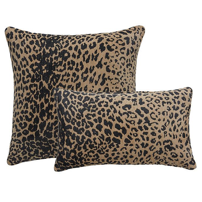 Leopard Skin Sunbrella Performance Pillow | Ballard Designs, Inc.