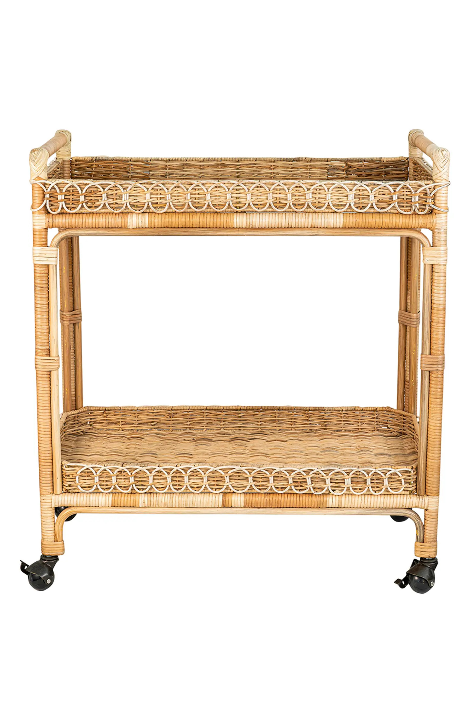 Provence Rattan Bar Cart | Nordstrom