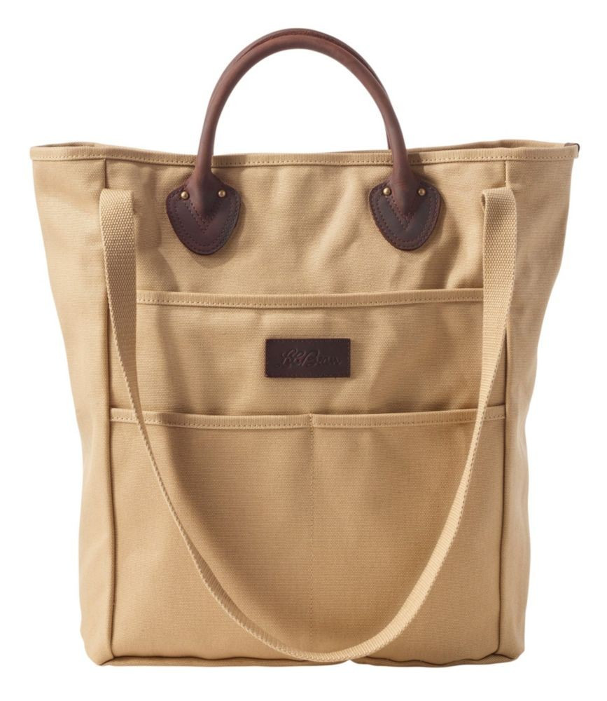 Stonington Daily Carry Tote Dark Khaki, Canvas Canvas/Leather L.L.Bean | L.L. Bean